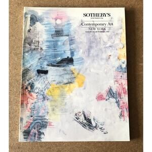 1988 Sotheby’s NY Auction Catalog Contemporary Art Warhol Christo Rauschenberg